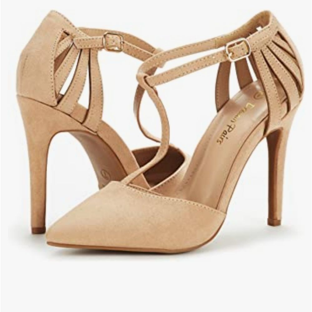 Oppointed Mary Nude Heels, Size 8